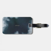 Celestial Gold Sun, Moon, Stars Night Sky Gepäckanhänger (Rückseite horizontal)