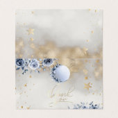 Celestial Gold Sun Moon Stars Rose Night Sky Visitenkarten (Außenseite Aufgefaltet)