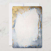 Celestial Gold Sun, Moon, Stars Watercolor Bridal Einladung (Rückseite)