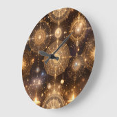 Celestial Gold Verzierte Muster Wall Clock Große Wanduhr (Winkel)