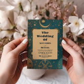 Celestial Gold Wedding Einladung