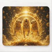 Celestial Golden Lions Mousepad (Vorne)