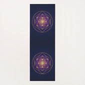 Celestial Golden Mandala — Balance in the Infinite Yogamatte (Rückseite)