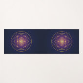 Celestial Golden Mandala — Balance in the Infinite Yogamatte (Vorderseite (Horizontal))