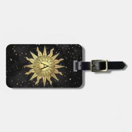 Celestial Golden Sun Gepäckanhänger