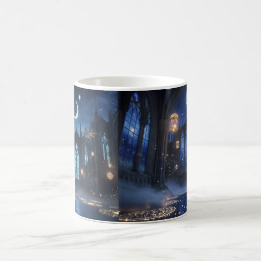 Celestial Gothic Sanctuary - Eine mystische Nacht Kaffeetasse (Mittel)