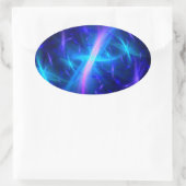 Celestial Grace Ovaler Aufkleber (Tasche)