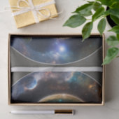 "Celestial Gravitas: Black Hole Space-Time Emblem" Seidenpapier (Geschenk)