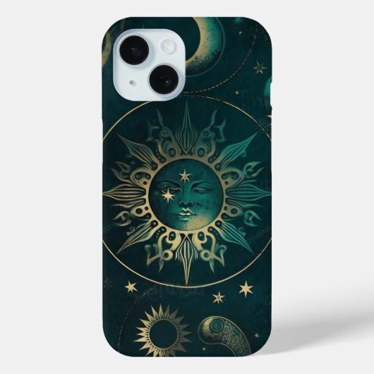 Celestial Green and Gold: Eleganter Fall für das T Case-Mate iPhone Hülle (Rückseite)