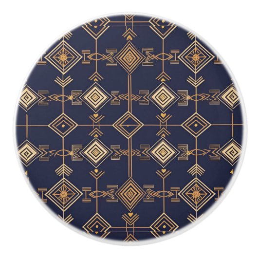 Celestial Grid Keramik Knob Keramikknauf (Vorderseite)