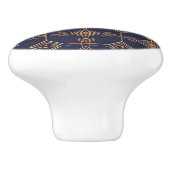 Celestial Grid Keramik Knob Keramikknauf (Seitenansicht)