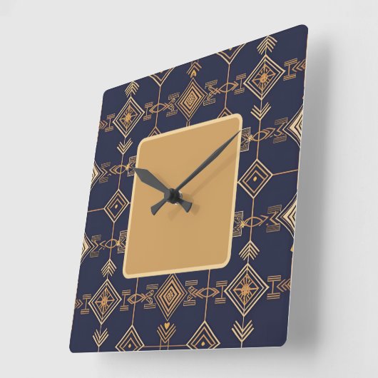 Celestial Grid Quadratische Wanduhr (Winkel)