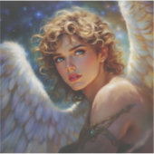 Celestial Guardian - Engel der Sterne Aufkleber (Vorderseite)