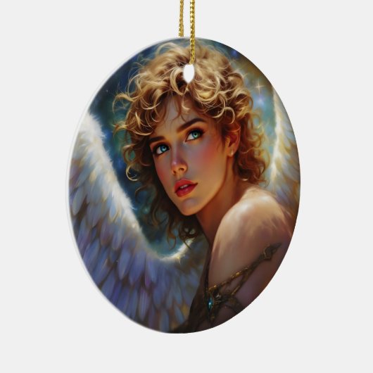 Celestial Guardian - Engel der Sterne Keramik Ornament (Rechts)