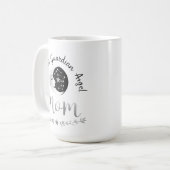 Celestial Guardian Mama | Moon & First Journey Art Kaffeetasse (Vorderseite Links)