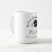 Celestial Guardian Mama | Moon & First Journey Art Kaffeetasse (Vorderseite Links)