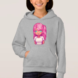 Celestial Guardian Pink Girl Hoodie