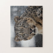 Celestial Guardian - Schneeleopard Puzzle (Vertikal)