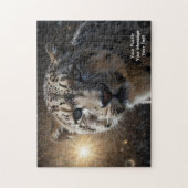 Celestial Guardian - Schneeleopard Puzzle (Vertikal)