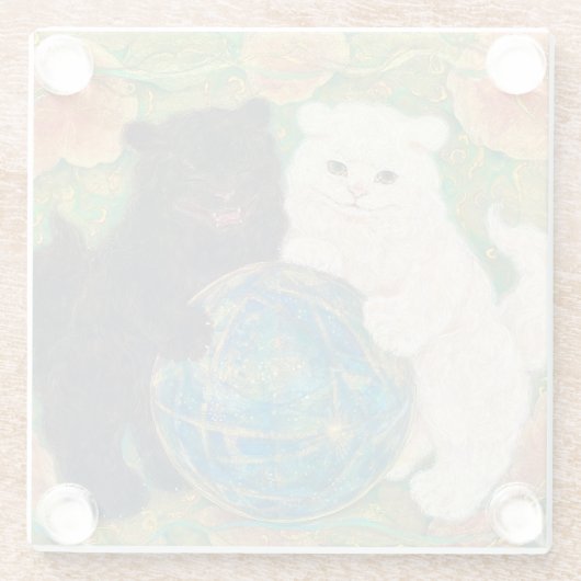 Celestial Guardians: Cosmic Harmony Glasuntersetzer (Rückseite)