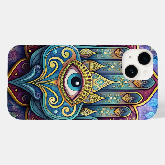Celestial Hamsa  Case-Mate iPhone Hülle (Rückseite (Horizontal))