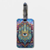 Celestial Hamsa Gepäckanhänger (Rückseite vertikal)