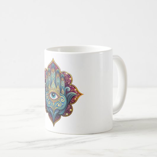 Celestial Hamsa Kaffeetasse (VorderseiteRechts)
