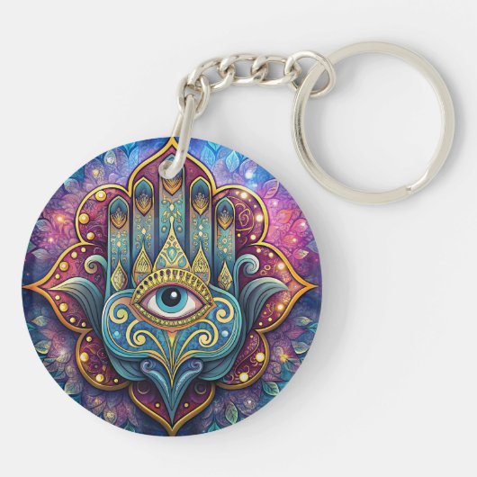 Celestial Hamsa  Schlüsselanhänger (Rückseite)