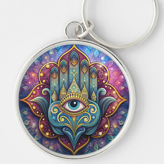 Celestial Hamsa  Schlüsselanhänger (Vorne)