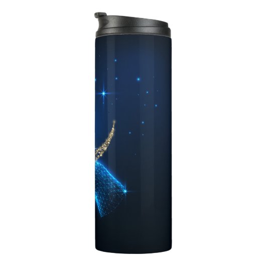 Celestial Hand-Held Crescent Moon Thermosbecher (Nach rechts gedreht)