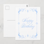 Celestial Happy Birthday Postkarte (Vorne/Hinten)