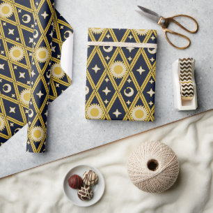 Celestial Harlequin Bold (Mitternachtsherd) Geschenkpapier
