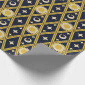 Celestial Harlequin Bold (Mitternachtsherd) Geschenkpapier (Ecke)