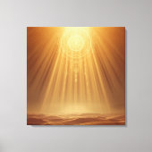 Celestial Harmony Gateway Boho Wall Art | Sacred Leinwanddruck (Vorderseite)