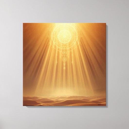 Celestial Harmony Gateway Boho Wall Art | Sacred Leinwanddruck (Vorderseite)
