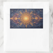 Celestial Harmony – Portal of the Sacred Light Rechteckiger Aufkleber (Tasche)
