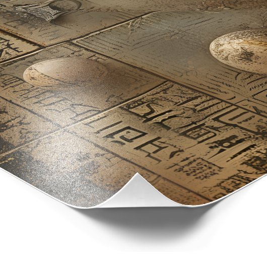 Celestial Harmony - Steampunk Angelic Fotodruck (Ecke)