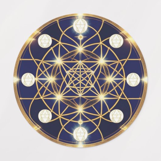 Celestial Harmony – The Light Within the Grid Etiketten (Design 1)