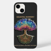 Celestial Harmony Tree | Cosmic Meditation Mandala Case-Mate iPhone Hülle (Rückseite)