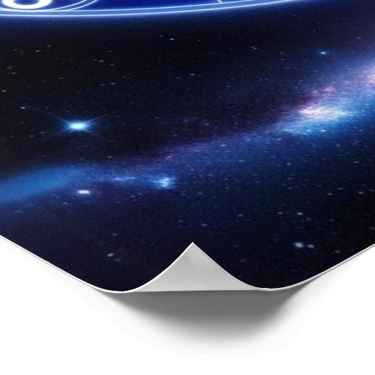 Celestial Harmony Zodiac Mandala | Kunst der Kosmi Poster (Ecke)