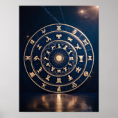Celestial Harmony: Zodiac Mandala Symphony Poster (Vorne)