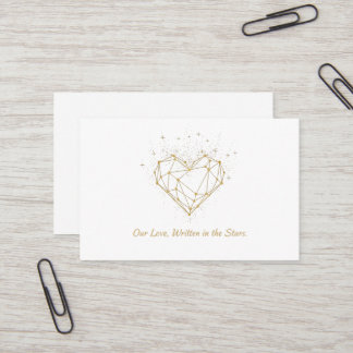 Celestial Heart Constellation Greeting Card - love Visitenkarte
