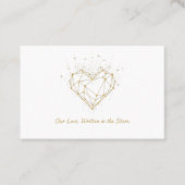 Celestial Heart Constellation Greeting Card - love Visitenkarte (Vorderseite)