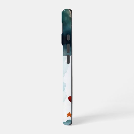 Celestial Heart Drift - Anime Aesthetic Phone Case iPhone 16 Hülle (Linke Seite)