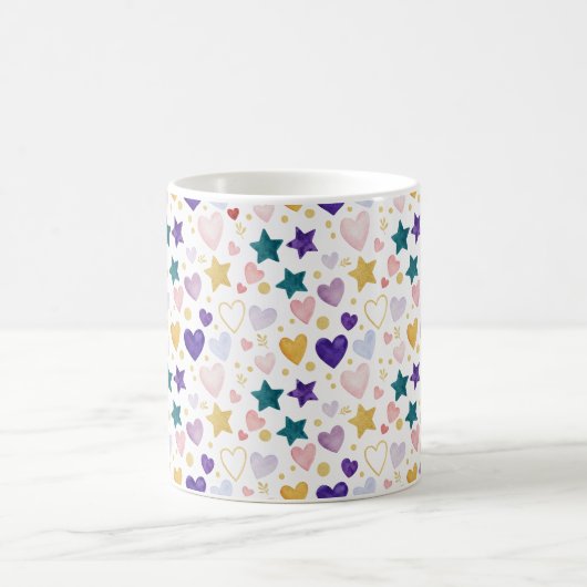 Celestial Hearts & Stars Kaffeetasse (Mittel)