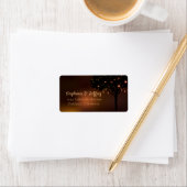 Celestial Herbst Night Light Wedding Adressaufkleber (Insitu)