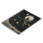 Celestial Hexe Moon Phases Notebook Notizblock (Linke Seite)