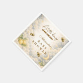 Celestial Honey Bee Baby Shower Serviette (Ecke)