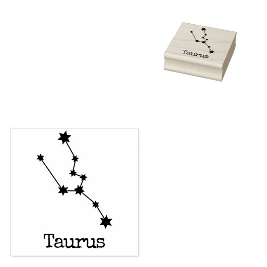 Celestial Horoscope Taurus Gummistempel (Stempel)