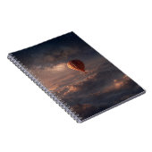 Celestial Hot Air Ballon Sky Notebook Notizblock (Rechte Seite)